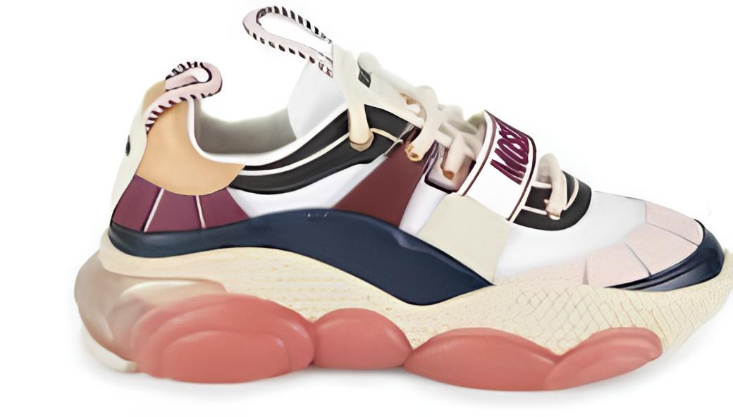 کتونی رنگی Moschino color-block trainers